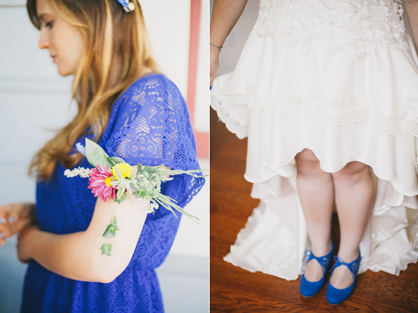 bridal shoes - photo by Alexandra Wallace https://ruffledblog.com/san-luis-obispo-eclectic-diy-wedding