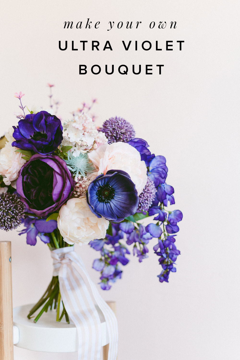 DIY Purple Wedding bouquet